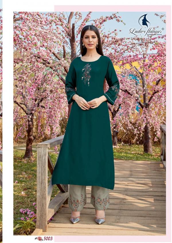 LF Ginni 3 Rayon Fancy Embroidery Kurti With Plazzo 